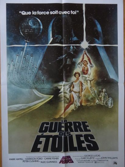 null "LA GUERRE DES ETOILES" ( 1977) de Georges LUCAS avec Mark Hamill, Carrie Fisher,...