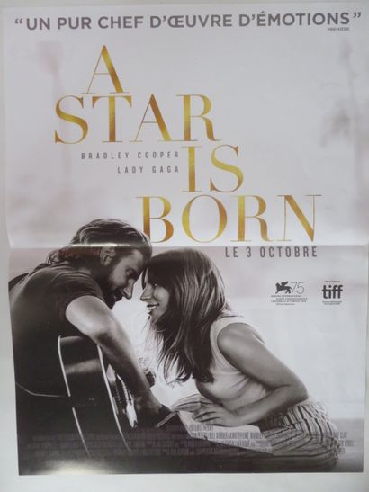 null « A STAR IS BORN » (2018) de et avec Bradley COOPER avec Lady Gaga - Affichette...