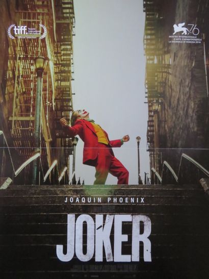 null " JOKER "(2019) de Todd PHILLIPS avec Joaquin Phoenix – DC. COMICS – Affichette...