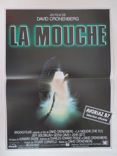null "David CRONENBERG" Réalisateur : 3 Affichettes 40x60 cm : "LA MOUCHE" - "CRASH"...