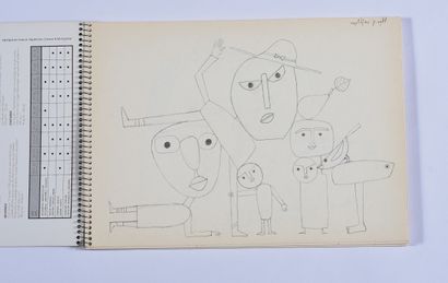 null André MATHIAU (1933-2013)

Notebook of 22 pencil drawings. 1988

Mainly figures,...
