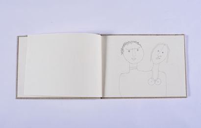 null André MATHIAU (1933-2013)

Beautiful canvas notebook of drawings: character...