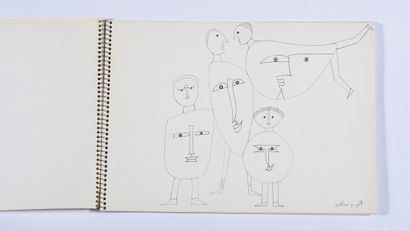 null André MATHIAU (1933-2013)

Notebook of 22 pencil drawings. 1988

Mainly figures,...