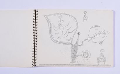 null André MATHIAU (1933-2013)

Sketchbook including 18 Canson sheets: characters,...