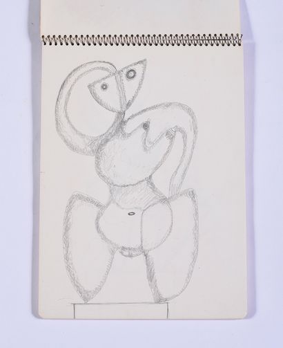 null André MATHIAU (1933-2013)

Sketchbook including 18 Canson sheets: characters,...