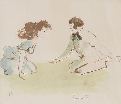 Leonor FINI (1908-1996) 
Deux amies jouant...