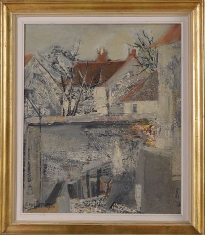 null Claude GROSPERRIN (1936-1977)

Roofs in winter

Oil on canvas signed lower left,...