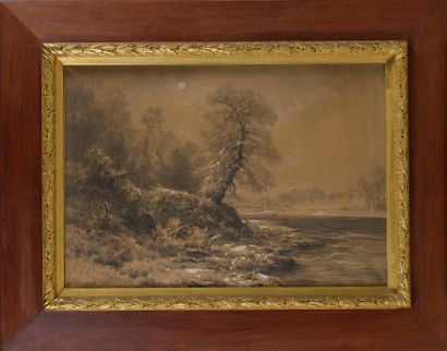 null Léon-Pierre DUCARUGE (1843-1911)

Paysage à la rivière

Grand dessin au fusain...