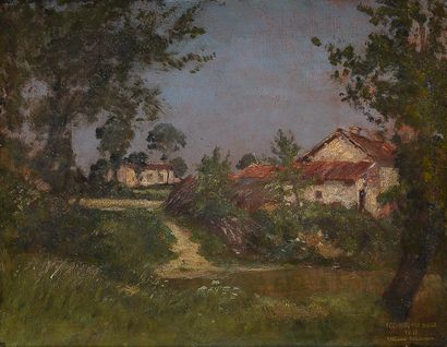 null Jean Aimé SAINT CYR GIRIER (1837 - 1911/12)

Maisons en bord de rivière

Huile...