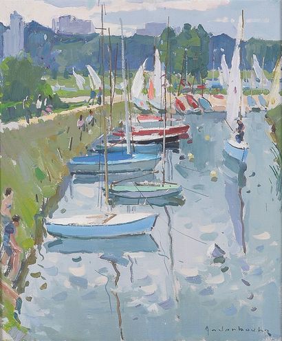 Paul ANDERBOUHR (1906-2009) 
Le petit port...