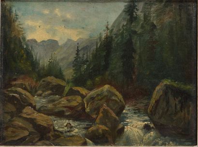 *Louis OGIER (XIX-XXe)

La cascade

Huile...