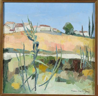 null Marie-Émilie GRAS (1912-2001)

Paysage en Quercy

Huile sur toile, signée en...