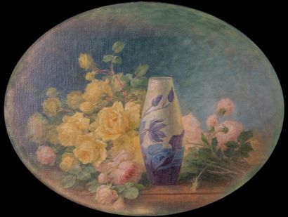 Thérèse GUÉRIN (1861-1933)
Roses [Art nouveau...