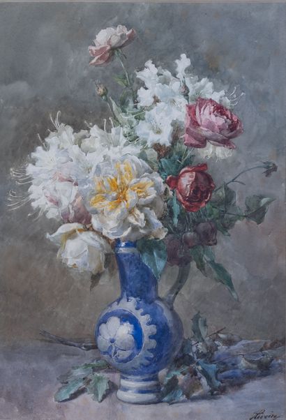 François RIVOIRE (1842-1919)
Bouquet of flowers,...