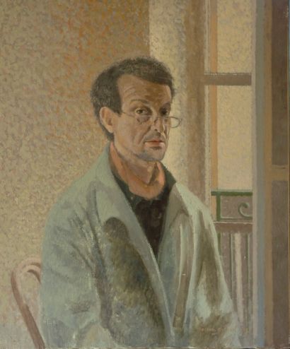 Jean-Claude BESSON-GIRARD (1938-2021) 
Autoportrait,...