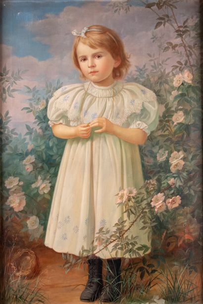 null *Joanny OGIER (1863-1922)

Portrait de Amédée Ogier fille du peintre

	Huile...