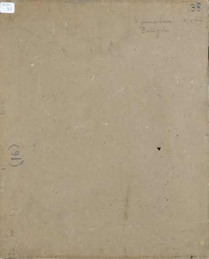 null Adolphe REY (1863-1944)
Le pain de sucre, Bourgoin
Huile sur carton, signée...