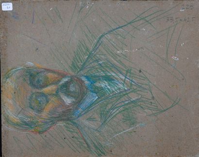 null Adolphe REY (1863-1944)
Paysage à l’étang en Dauphiné
Huile sur carton, signée...