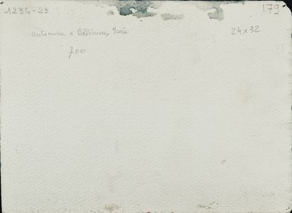 null Adolphe REY (1863-1944)
Automne à Badinières (Isère)
Aquarelle sur papier fort,...