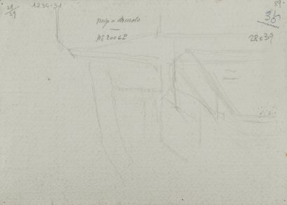 null Adolphe REY (1863-1944)
Neige à Murol, 1918
Aquarelle sur papier fort, signée...