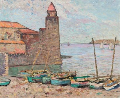 Adolphe REY (1863-1944)
Le port de Collioure
Huile...