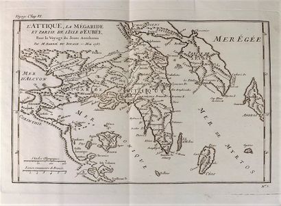 null BARTHELEMY (Abbé). Voyage du jeune Anacharsis en Grèce. P., de Bure, 1789. 7...