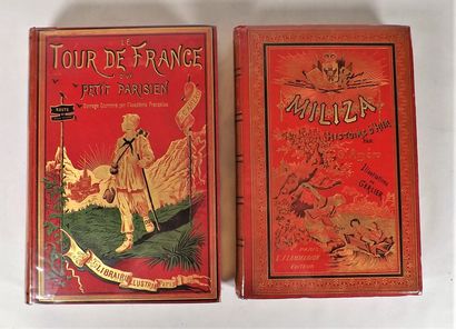 null [Cartonnage]. AMERO (C). Le tour de France. P., La Librairie Illustrée, s.d....