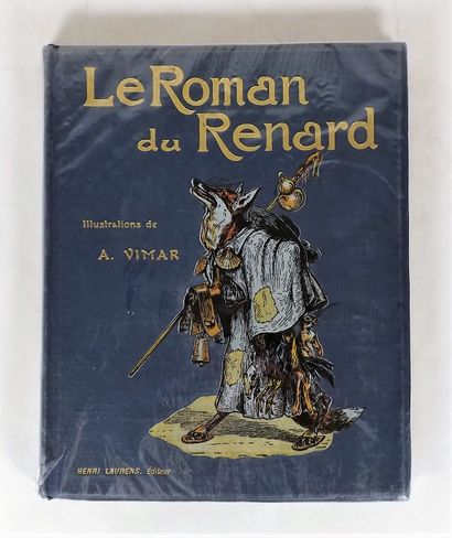 null [Cartonnage]. VIMAR (A). Le roman du renard. P., Laurens, s.d. Grand in-8, percaline...