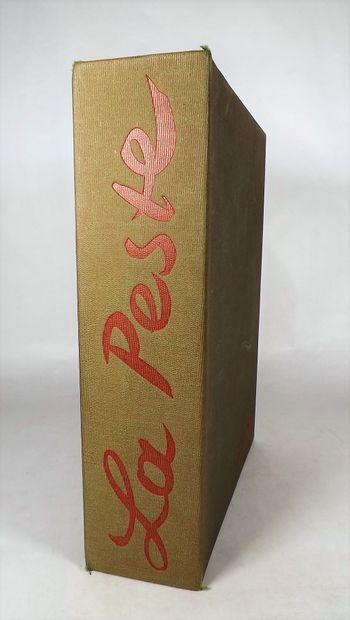 null CAMUS (André). La Peste. Paris, André Sauret, 1962. 2 volumes in-4°, brochés,...