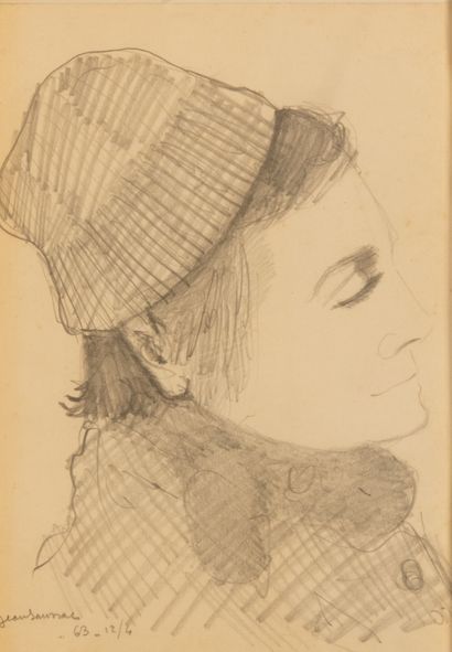 null 
Jean SAUSSAC (1922-2005)




Presumed portrait of Hélène Baissade in profile




Graphite...