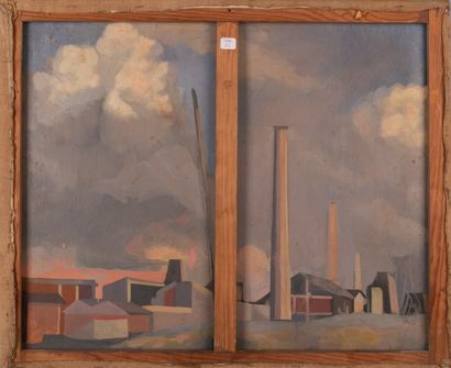 null Cubist school

The Pines

Oil on canvas

On the back : Landscape at the factory

53...