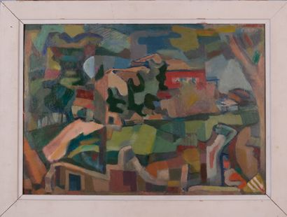 null Walter FIRPO (1903-2002)

Cubist landscape

Oil on cardboard, signed upper right...