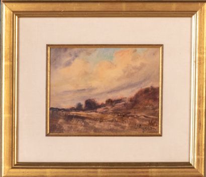 null Louis AGERON (1865-1935)

Country landscape in winter

Watercolor, signed lower...