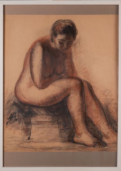 null André AUCLAIR (1893-1976)

Seated Nude

Drawing with red chalk and charcoal,...