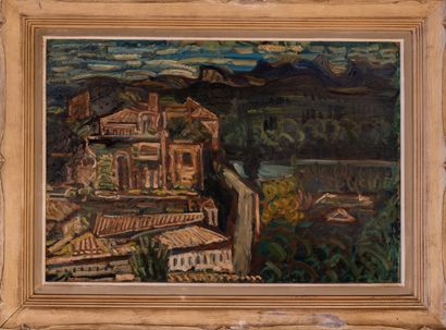 null Pierre CHARBONNIER (1897-1978)

Paysage de la Vallée du Rhône

Huile sur carton,...