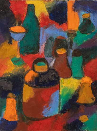 null Mena LOOPUYT (1902-1991)

Glasses and bottles

Oil on canvas

35 x 27 cm