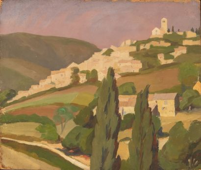 null Modern school circa 1930

The Cypresses in front of Mirmande

Oil on cardboard,...