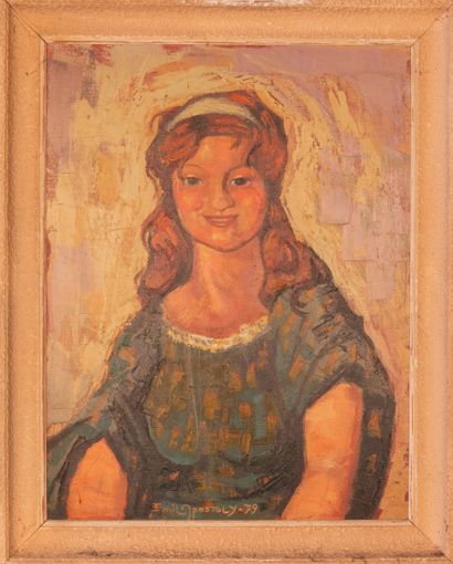 null Émile APOSTOLY (1924-2013)

The young village girl, 1979

Oil on canvas, signed...