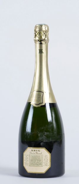 null 1 	B 	CHAMPAGNE BRUT CLOS DU MESNIL (e.l.s; n° 13560; coiffe sale) 	Krug	 1...