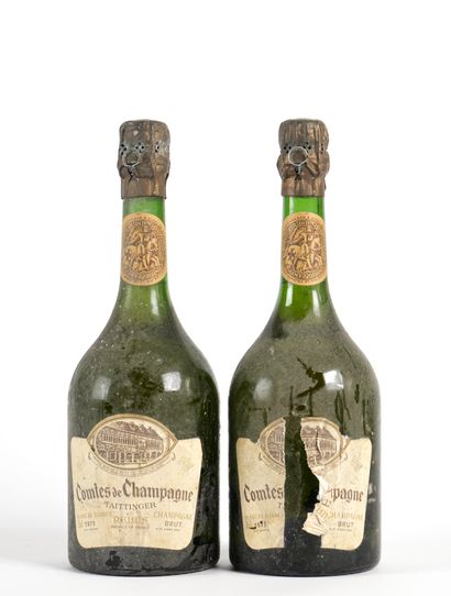 null 2 	B 	CHAMPAGNE BRUT COMTES DE CHAMPAGNE (5,5 cm sur col fin; 1 e.l.a; 1 e.t.a;...