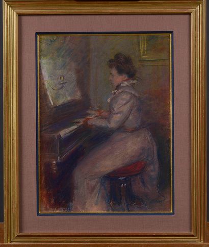null François Joseph GUIGUET (1860-1937)	

Juliette Dubois au piano, Paris, vers...