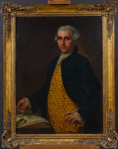null French school of the 18th century

Portrait of a navigator holding a compass...