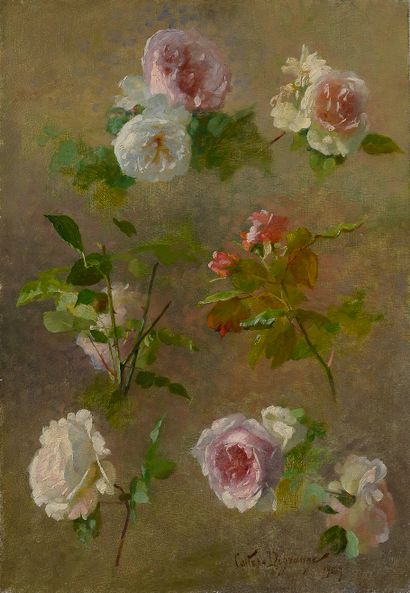 null Adolphe Louis Napoléon CASTEX-DÉGRANGE (1840-1918)

Roses coupées, 1909

Huile...