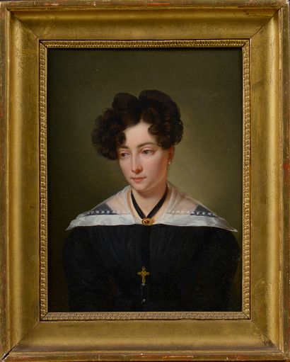 null Jean-Marie JACOMIN (1789-1858)

Portrait of a young woman, 1826

Oil on canvas,...