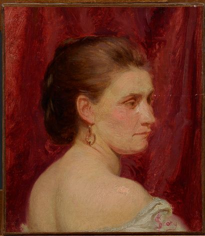 null Jean SCOHY (1824-1897)

Portrait de femme, de dos

Huile sur toile, signée en...