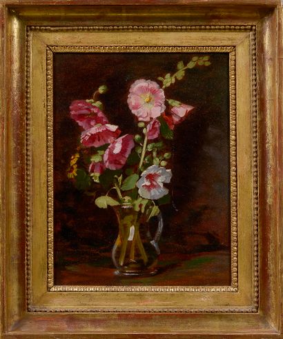 null Antoine BERJON (1754-1843)

Roses trémières dans un pichet de verre

Huile sur...