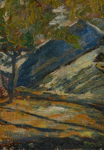 null Adrien GODIEN (1873-1949)

Paysage à l’arbre

Huile sur toile, montée sur carton,...