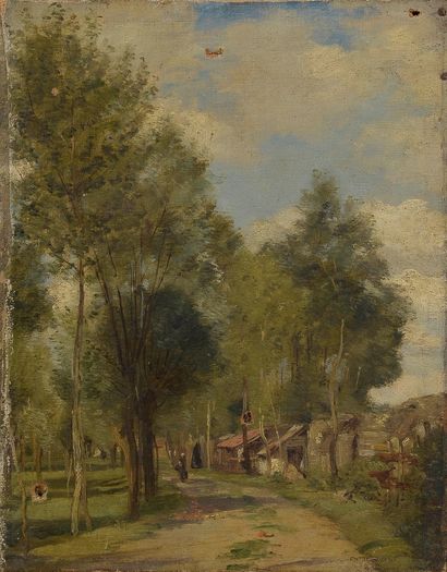 null Charles DESAVARY (1837-1885)

Paysage animée dans le Nord, 1877

Huile sur toile,...