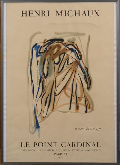 null Henri MICHAUX (1899-1984)

Affiche lithographique pour l’exposition de l’artiste...