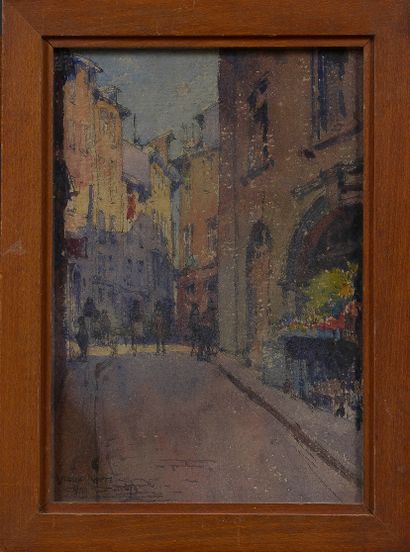 null Joanny DREVET (1889-1969)

Vieux Lyon

Aquarelle, signée et titrée en bas à...
